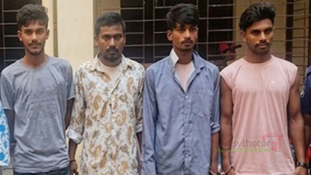 জাফলংয়ে স্ত্রীকে ভারত পাচারের চেষ্টা, স্বামীসহ গ্রেফতার ৪