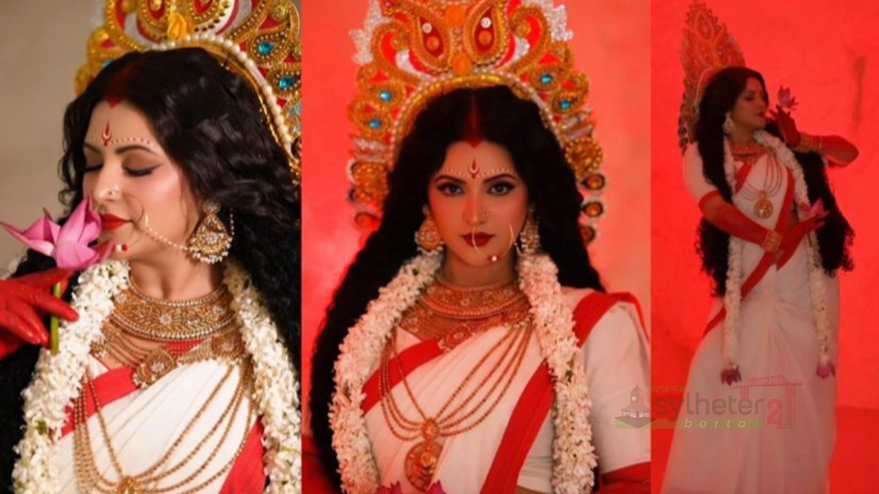 দুর্গারূপে পরীমনি